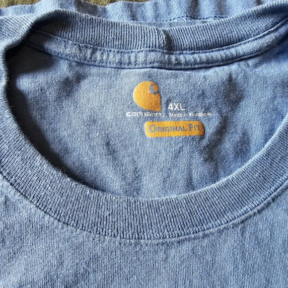 Carhartt Men's Blue Pocket T-Shirt - Picture 3 of 5